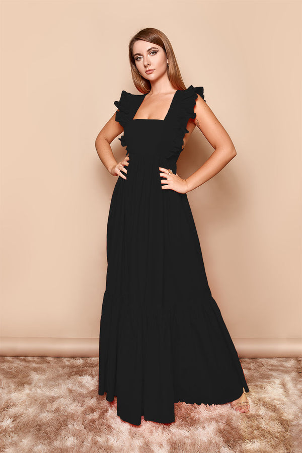 Black maxi dress