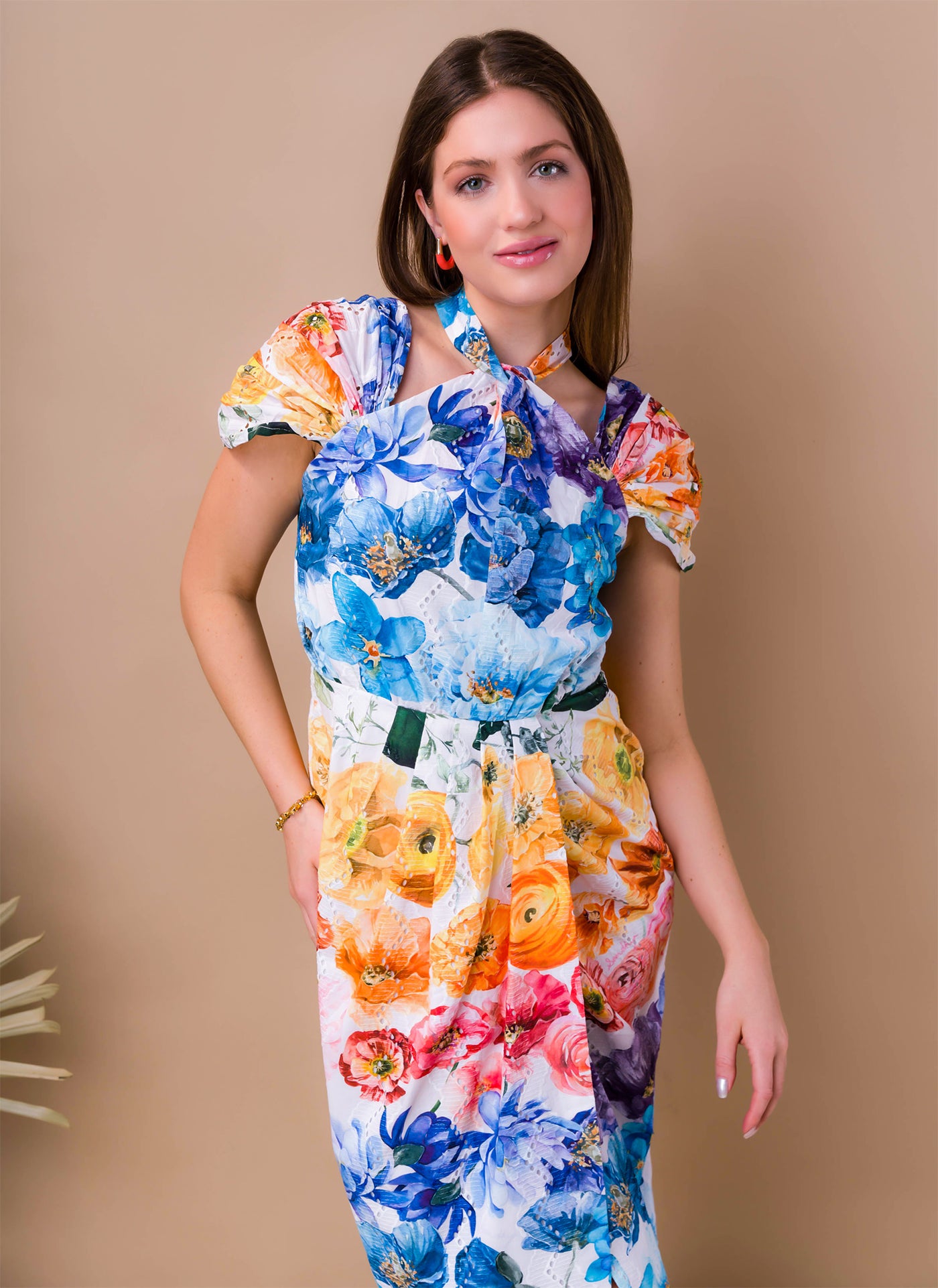 mtk floral womens wrap dress