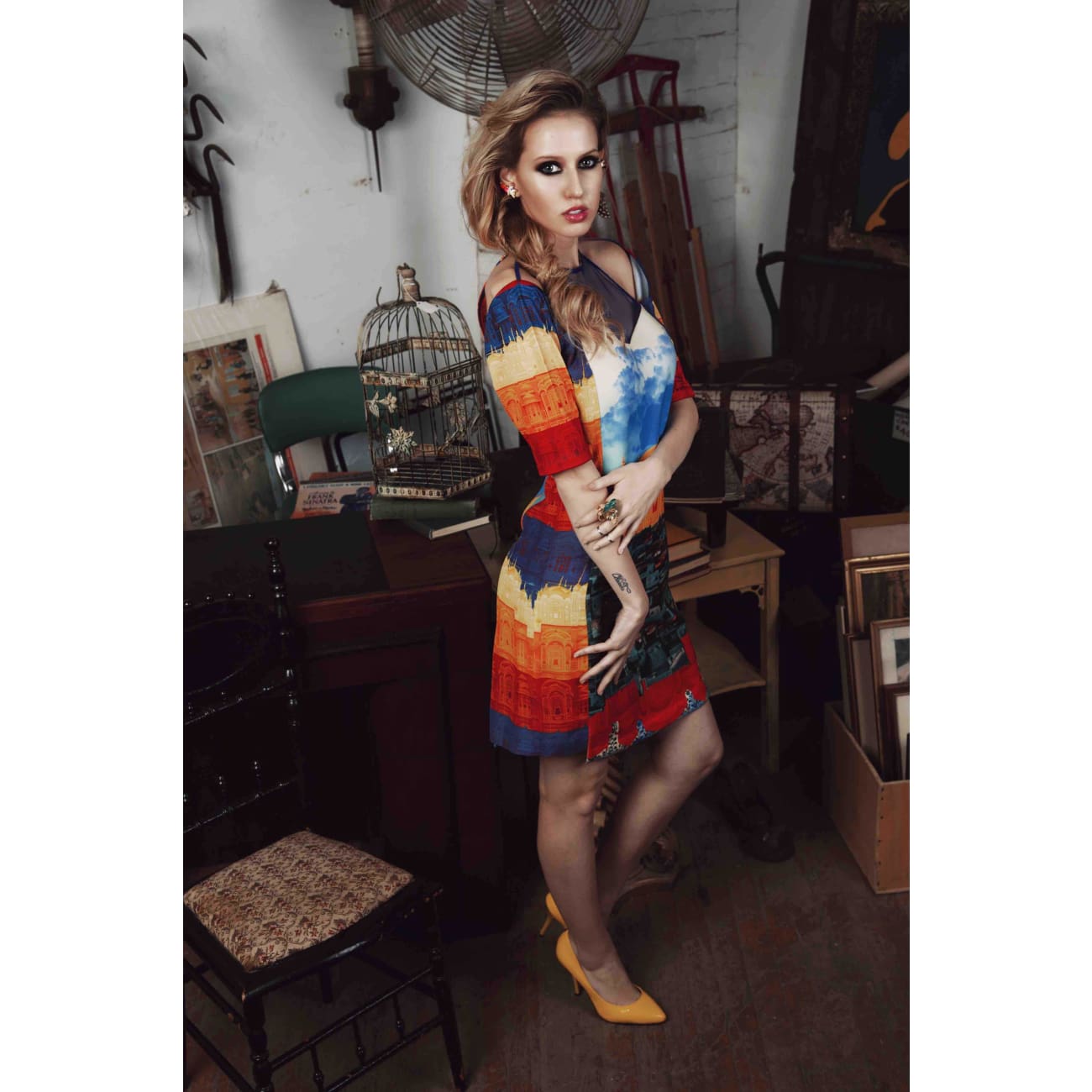 Aza Dress Dresses Sandhya Garg Free Shipping Custom Made United States Bohemian Bohemian Dress Boho Chic Designer dress dressy dress