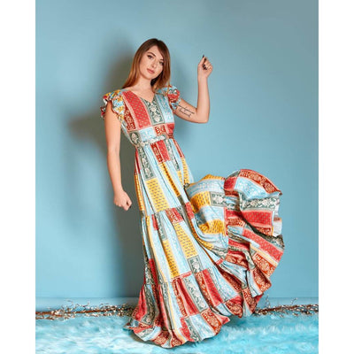 Char Bagh Maxi Dress | Wedding Guest Dress