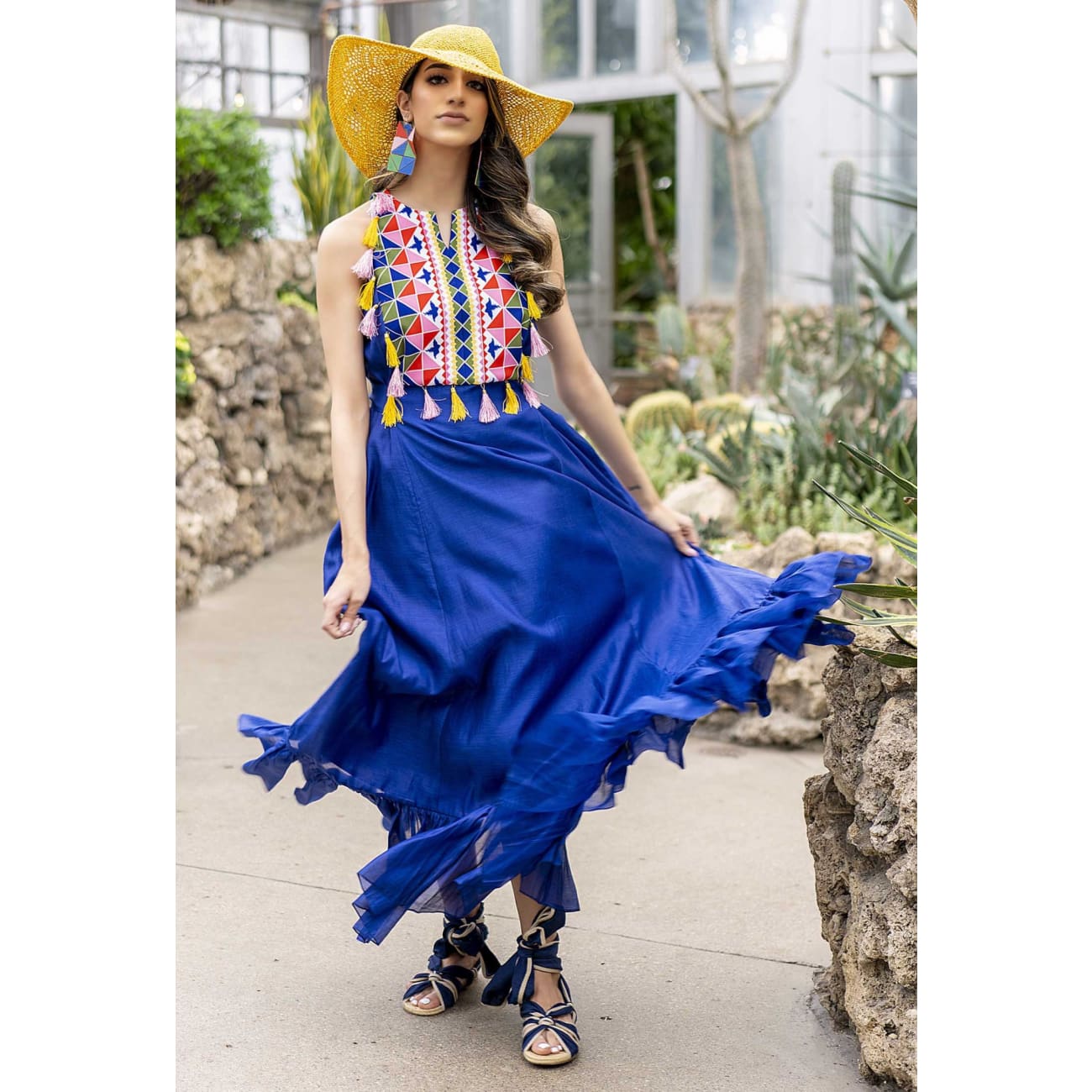 Isa Silk Blue Maxi Dress beach dress,Bohemian Dress,Boho silk dress Sandhya Garg Isa Silk Blue Maxi Dress beach dress,Bohemian Dress,Boho silk dress Sandhya Garg