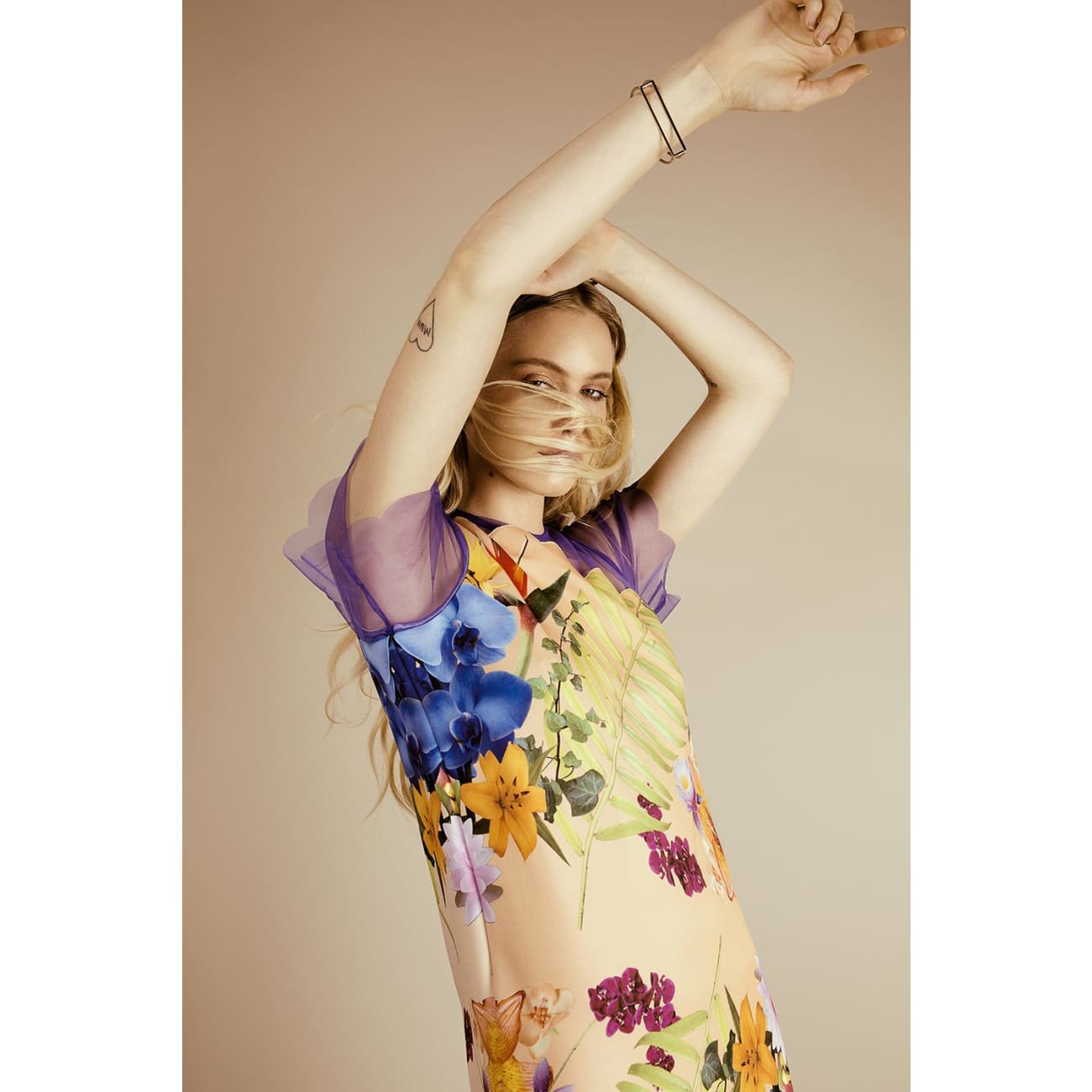 Kiara Floral baby shower dress designer