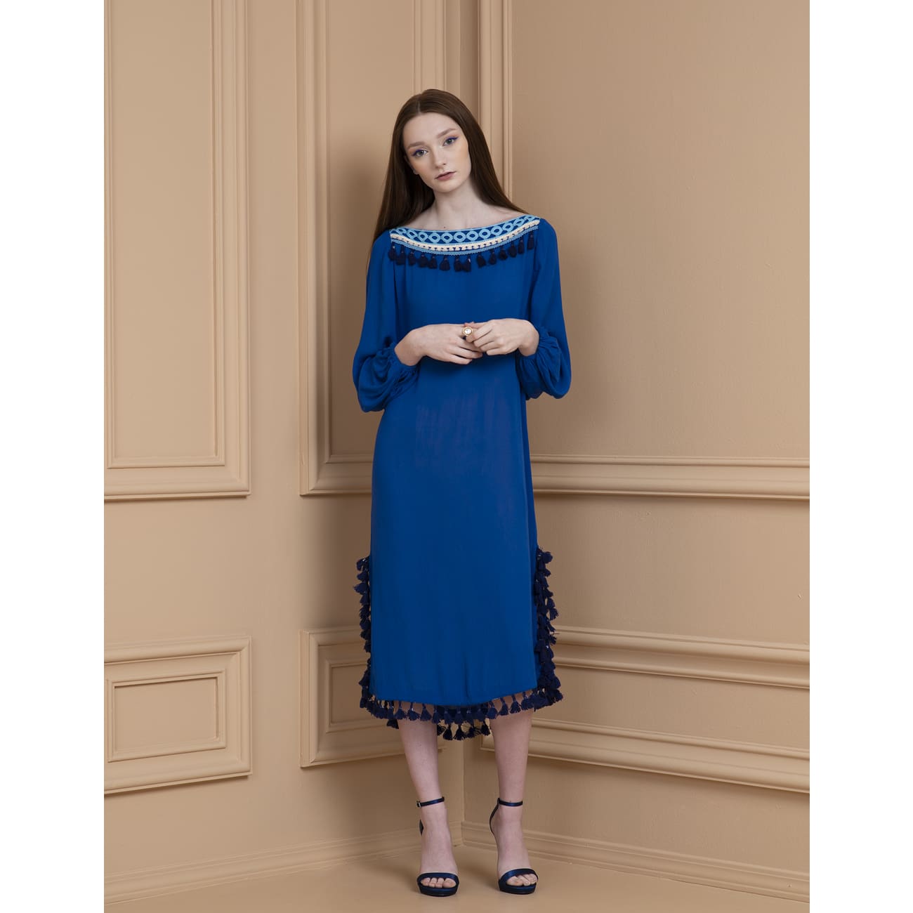 Neela Blue Dress M (Sizes 6-8)