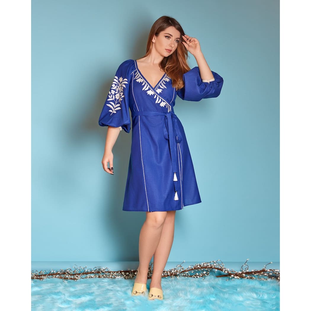 Royal Blue Wrap Dress