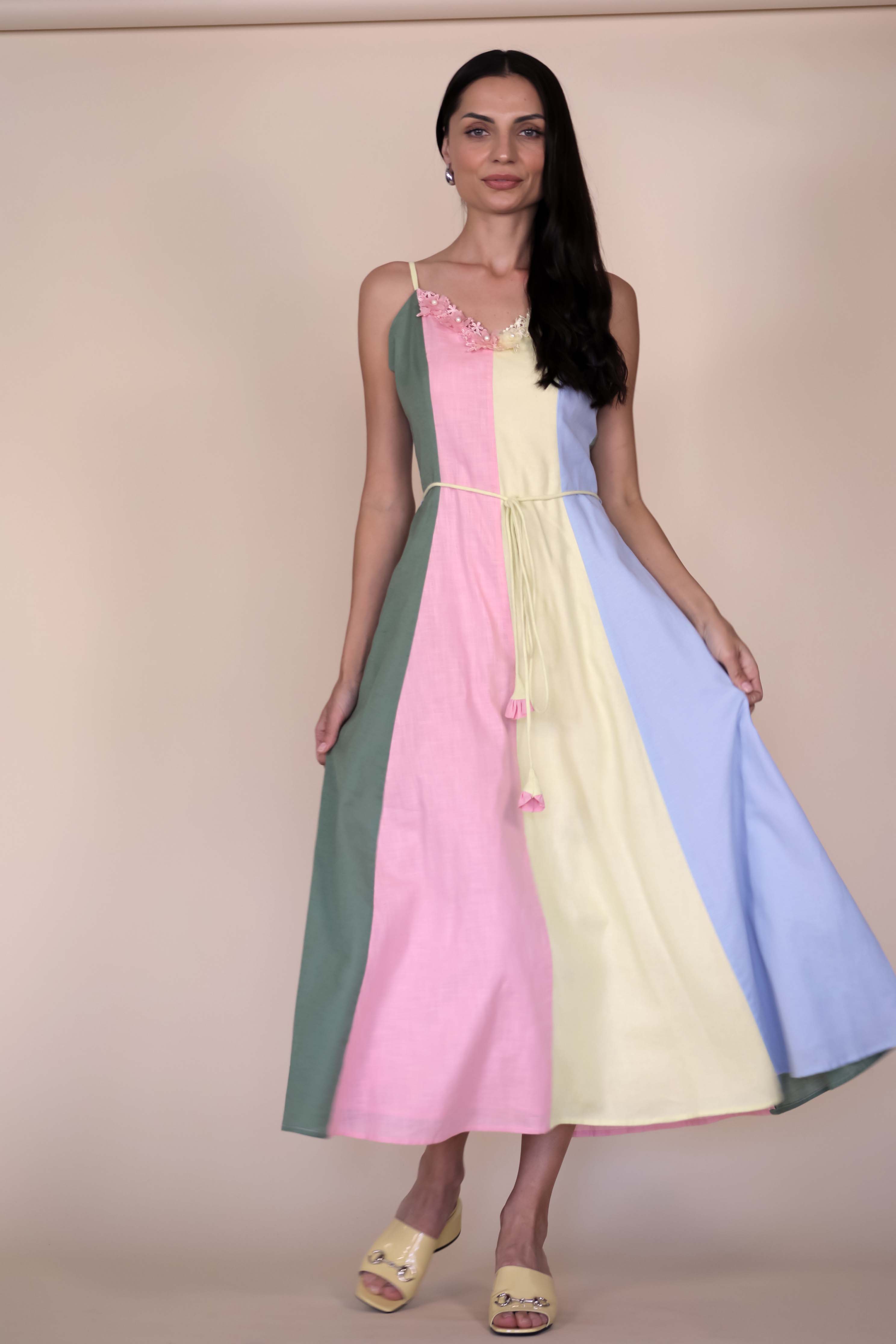 Sahara Linen Maxi Dress breathable travel