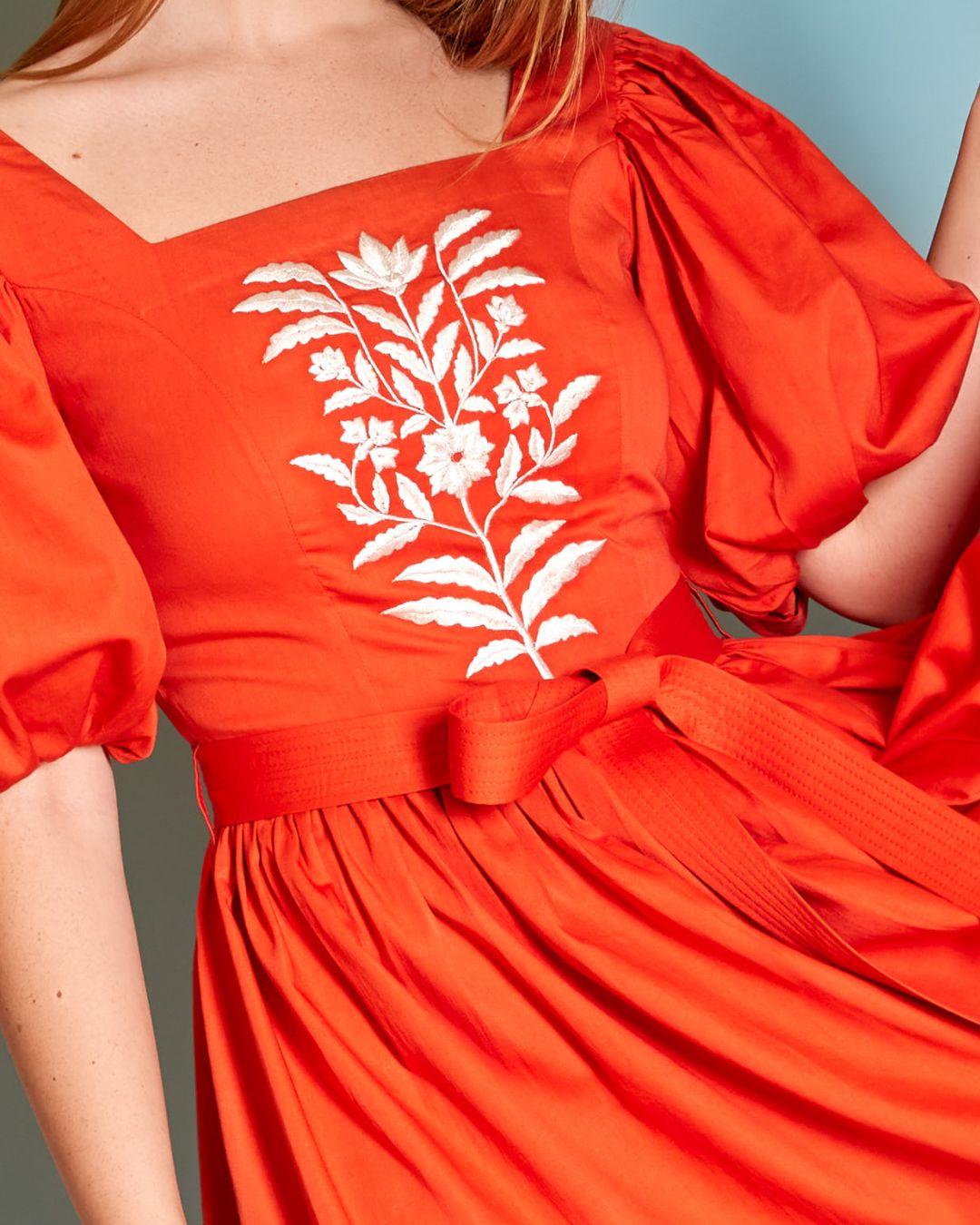 Burnt Orange Dress | Fit and Flare | Mini length dress – Sandhya Garg