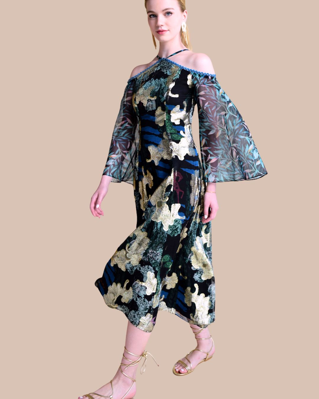 long black maxi dress long sleeve