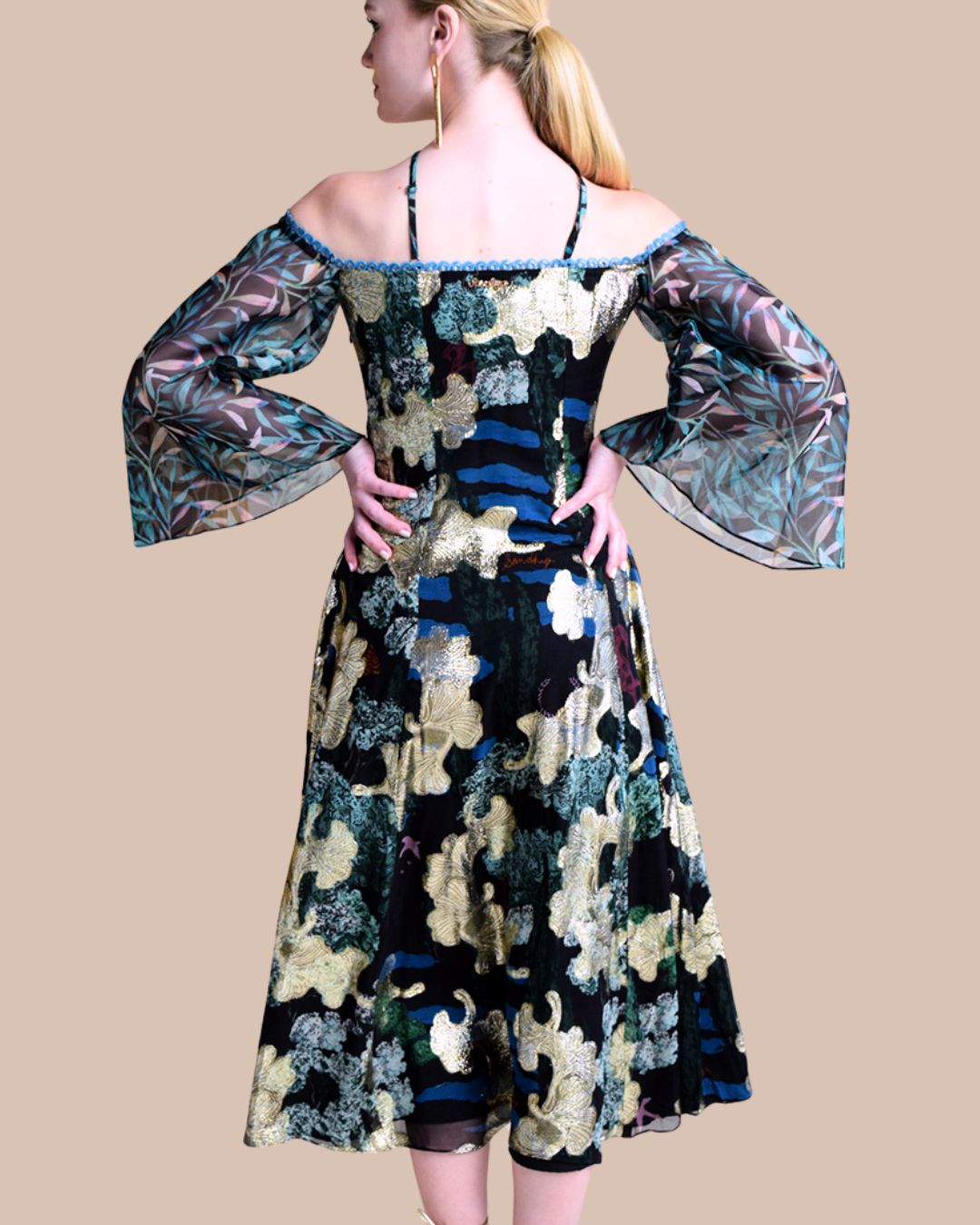 black and gold outfit