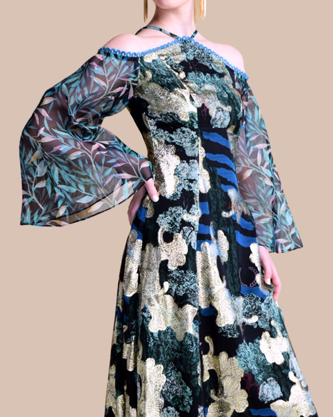 black and gold dress for party