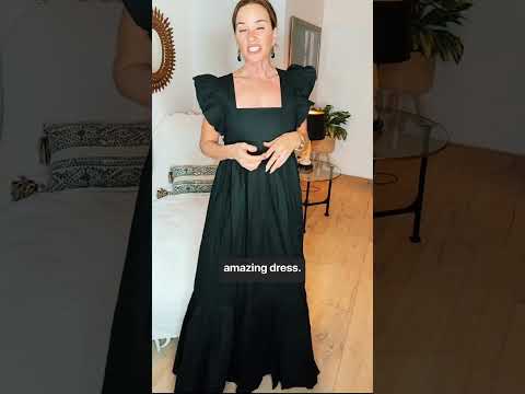 black maxi dress wedding guest