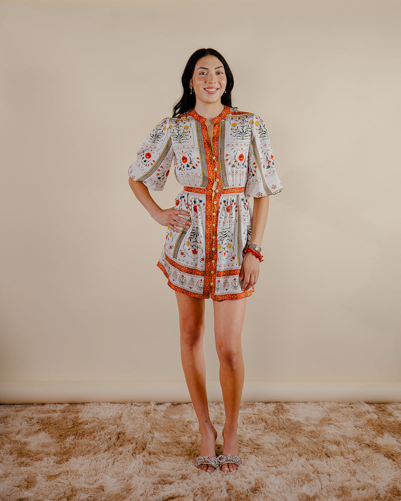 print shirt dress