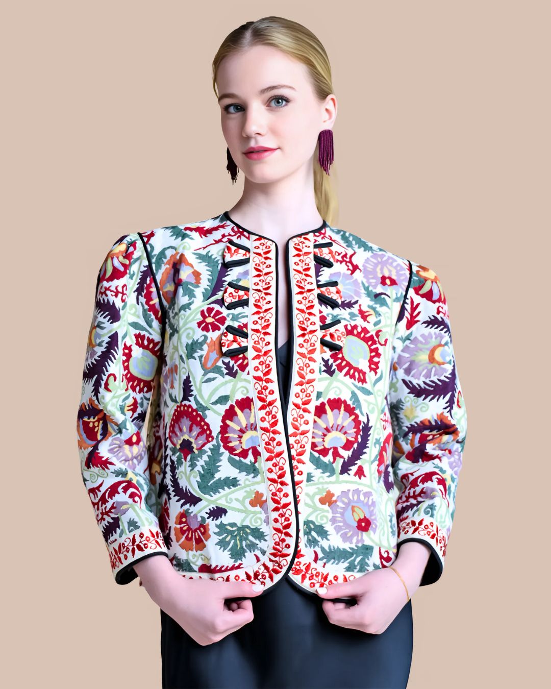 alix of bohemia womens jacket in tapestry fabric