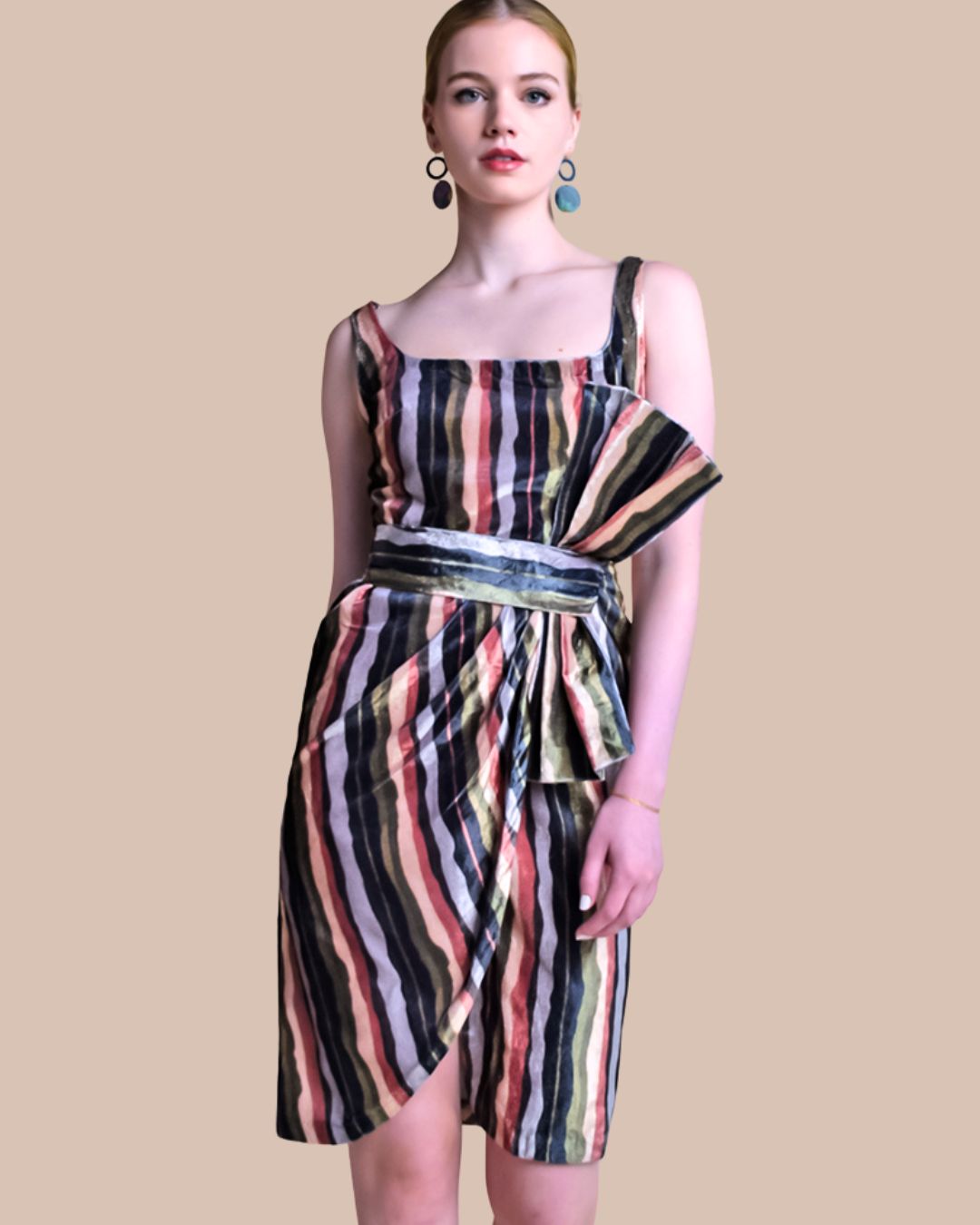 Green Velvet dress | Bow dress | Womens fashion by Sandhya Garg Green Velvet dress | Bow dress | Womens fashion by Sandhya Garg