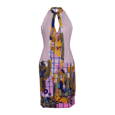 Limited-edition long pink dress designed by Sandhya Garg