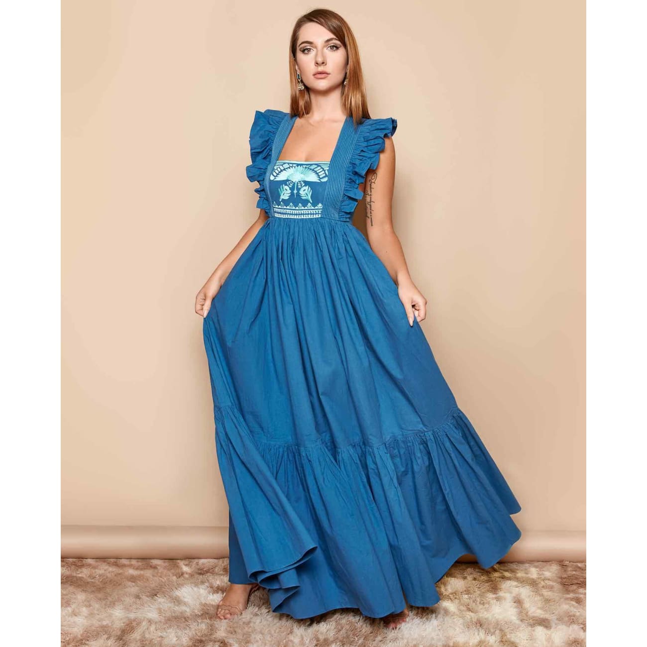 Teal Maxi Dress | Boho Chic | Womens fashion by Sandhya Garg Teal Maxi Dress | Boho Chic | Womens fashion by Sandhya Garg