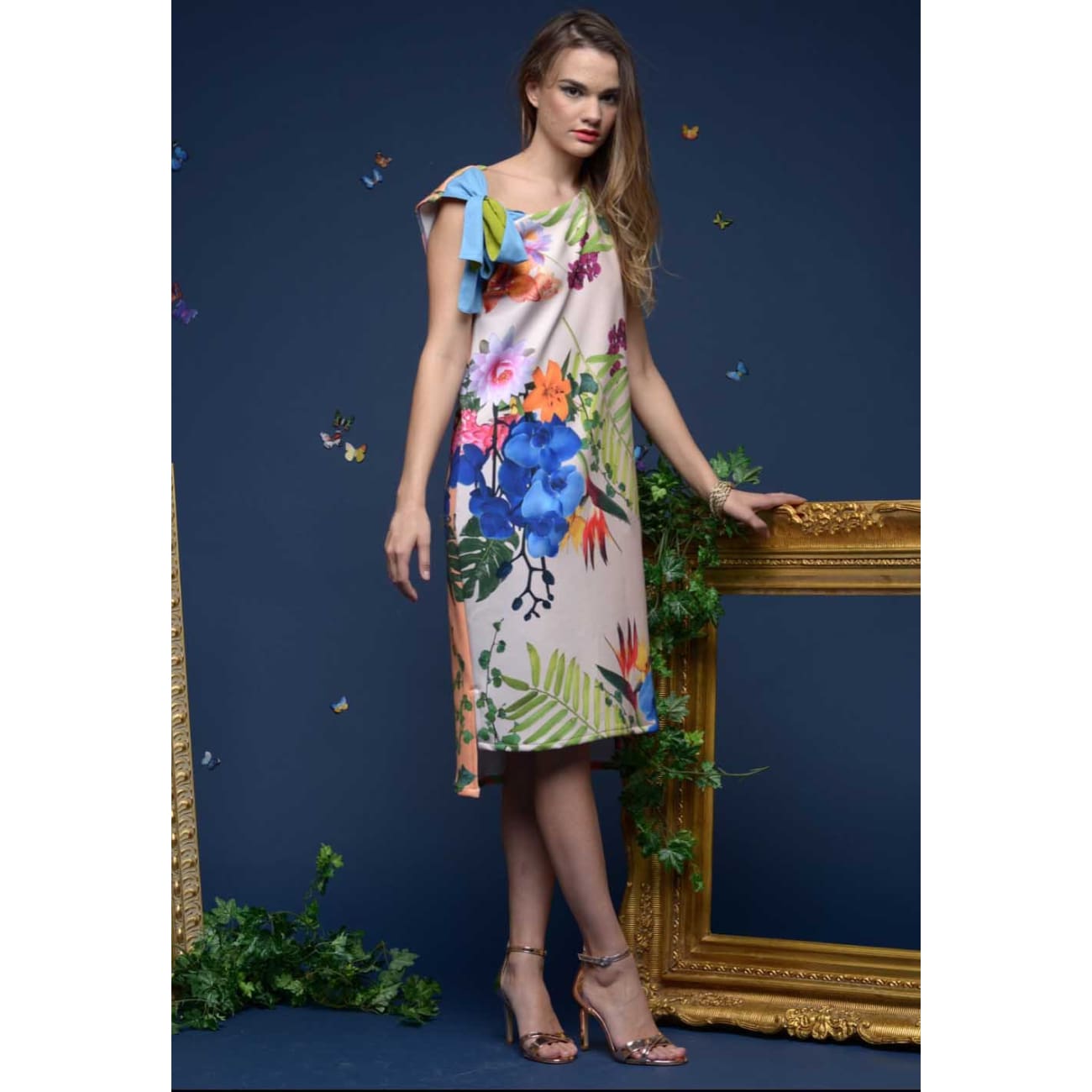 floral dress midi