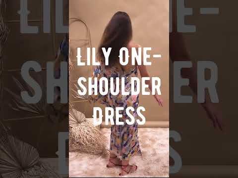 Lily Floral One-Shoulder Maxi Dress