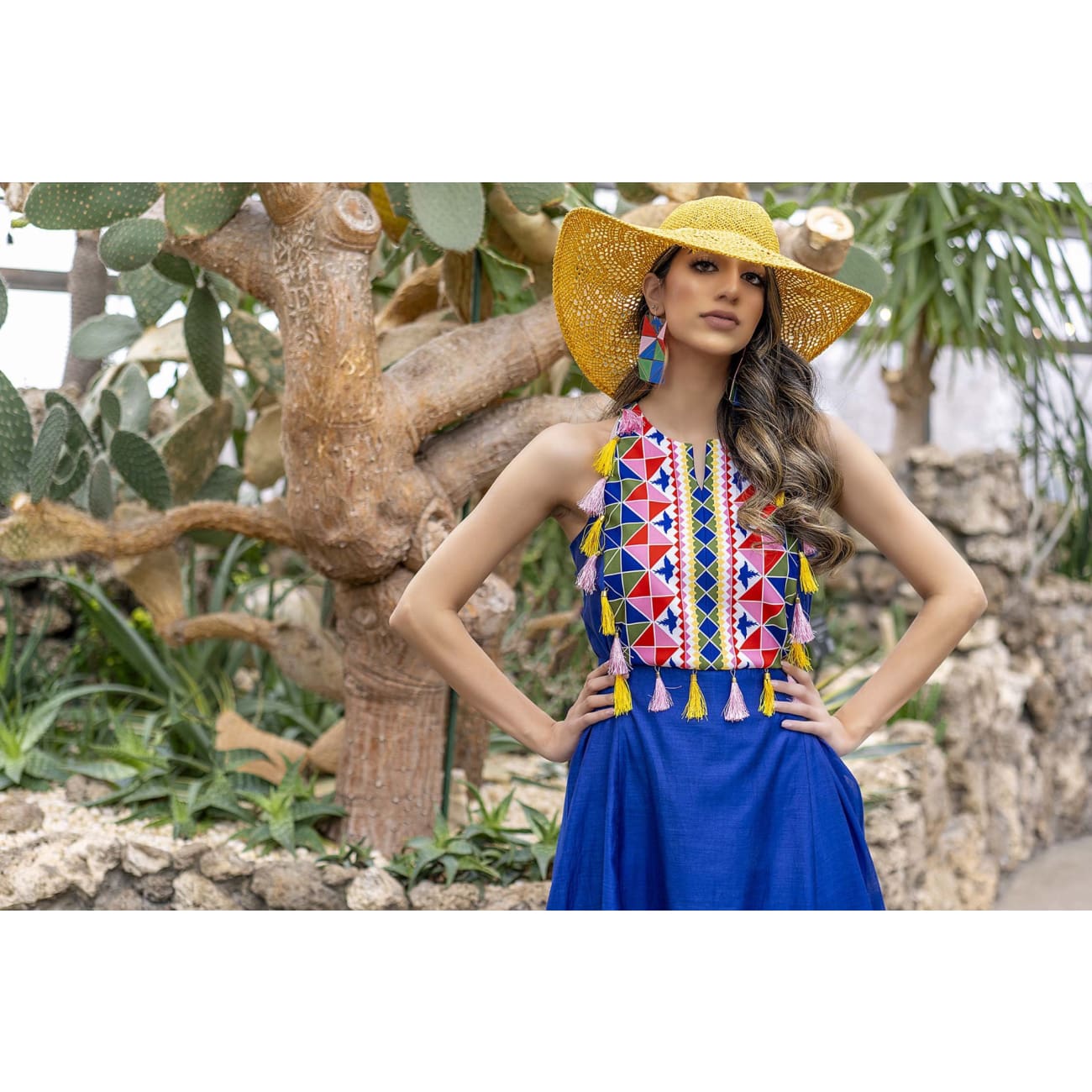 Isa Silk Blue Maxi Dress Dresses Sandhya Garg Free Shipping beach dress Bohemian Bohemian Dress Boho Chic cruise dress