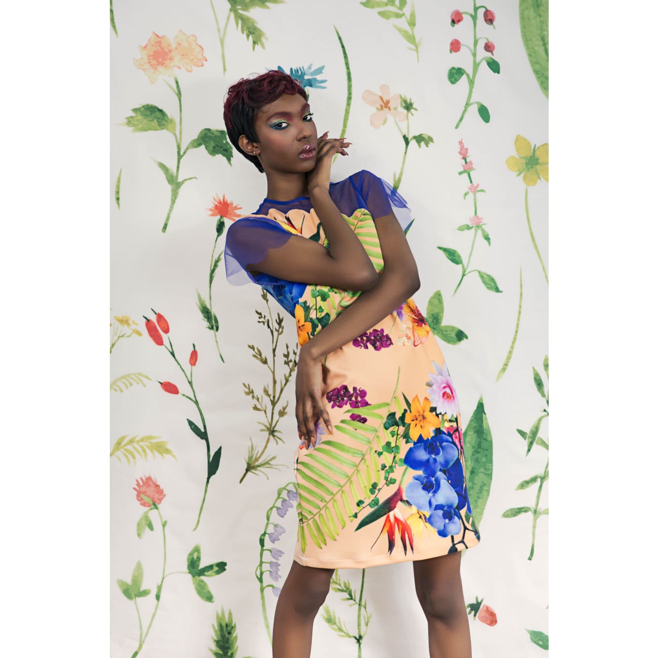 Kiara Floral Dress cruise dress Designer dress evening wear dress Sandhya Garg Kiara Floral Dress cruise dress Designer dress evening wear dress Sandhya Garg
