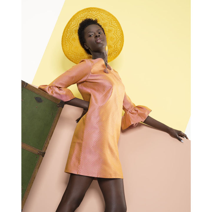 Kim Rose Gold Dress for women – Sandhya Garg