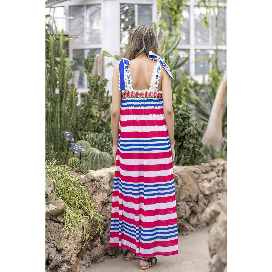 Mexico Maxi Womens Dress for vacation – Sandhya Garg Mexico Maxi Womens Dress for vacation – Sandhya Garg
