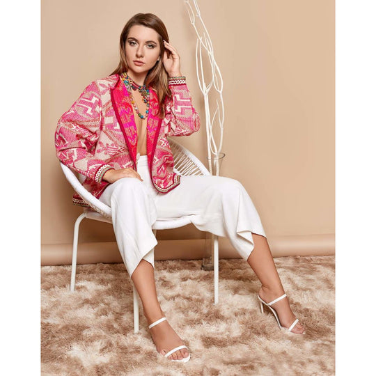 Poiret Pink Ikat Jacket