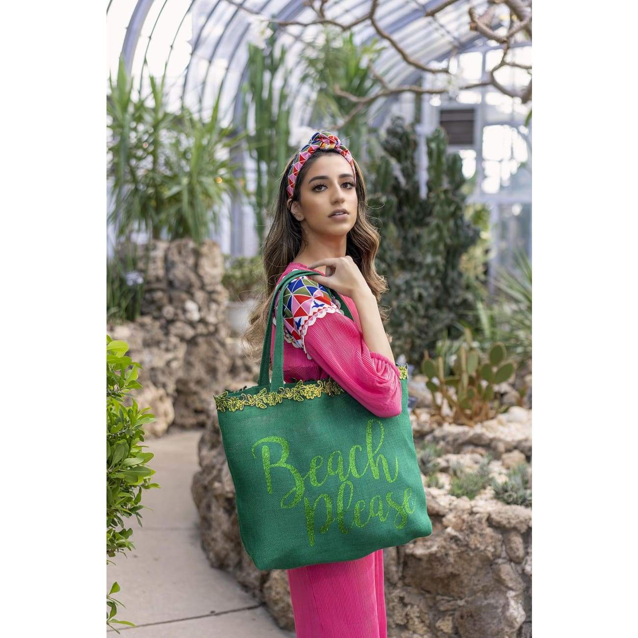 Rosa Pink Plisse Dress Dresses Sandhya Garg Free Shipping beach dress Blush dress Bohemian Bohemian Dress Boho Chic